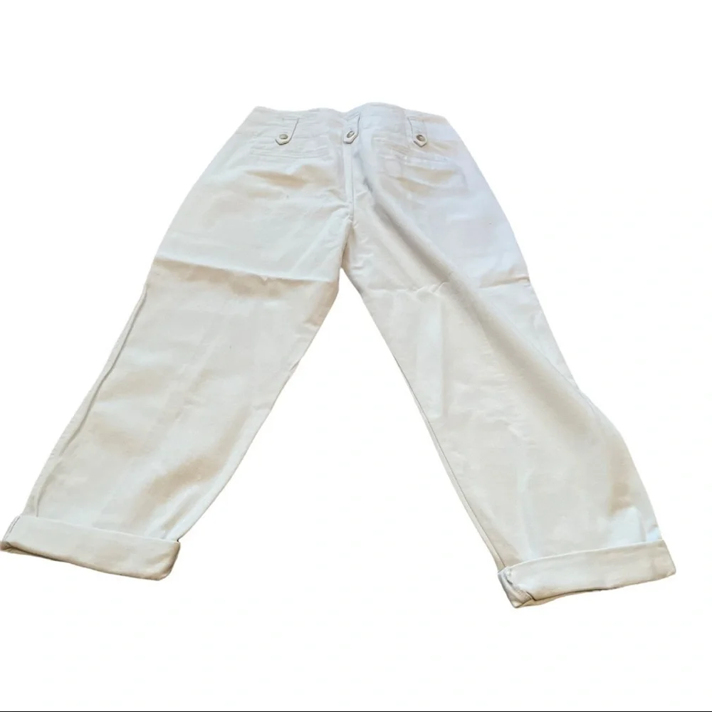 REISS BRADIE Cotton Tapered Cargo Trousers pale blue
